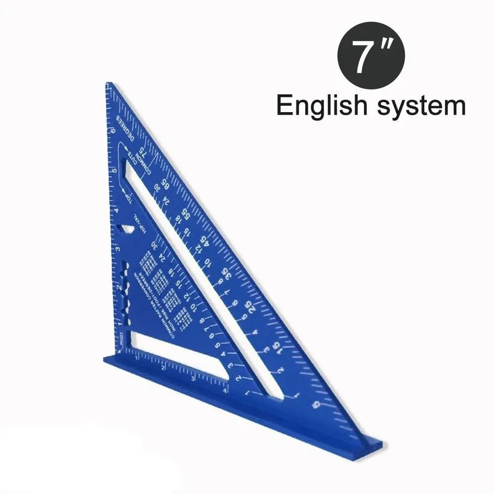 7-Inch Aluminium Speed Square — Precision Angle Ruler & Protractor