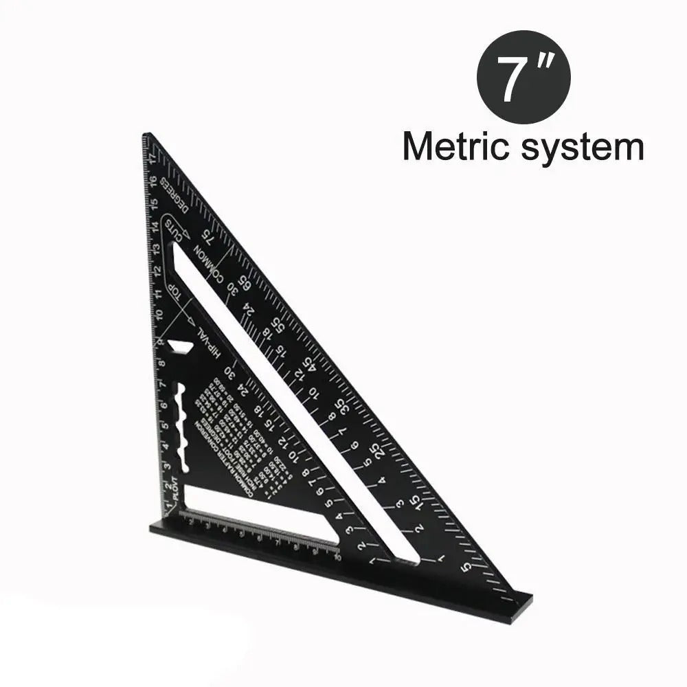 7-Inch Aluminium Speed Square — Precision Angle Ruler & Protractor